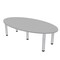 Skutchi Designs 45.25 in W, 84 in L, 29 in H, Engineered Wood Top, Grey HAR-OVL-46X84-PT-01 - alternate 1